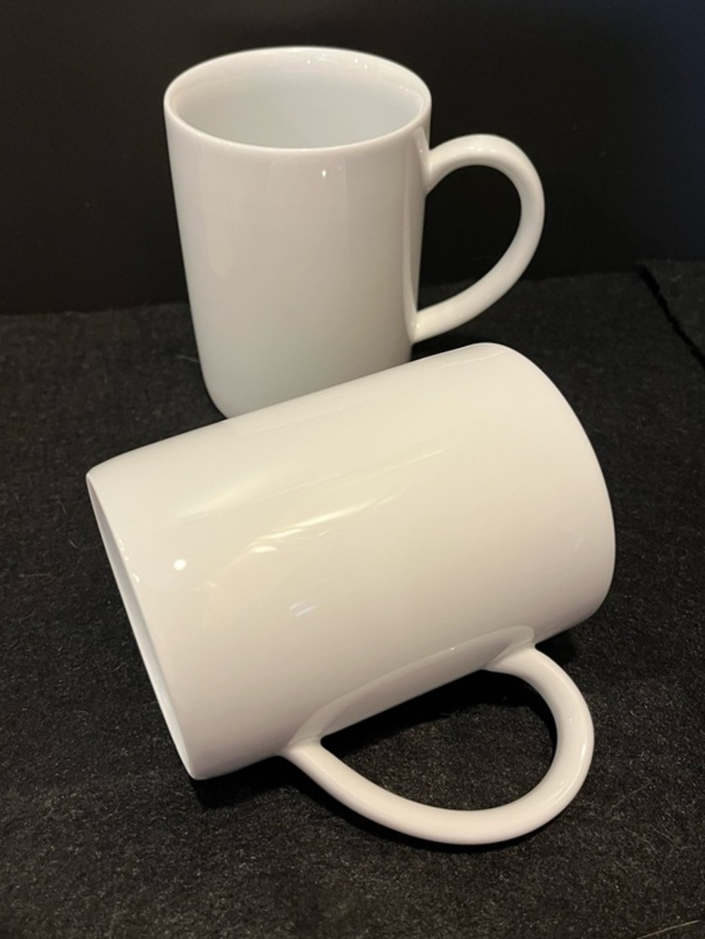 Crate & Barrel White Coffee Mug - Set of 2